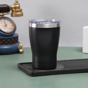 Vaso Térmico de Acero Inoxidable de 12oz con Forma de Cintura, Taza de Viaje para Auto, para Café y Agua - Product Image 6