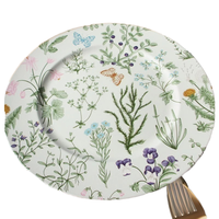 Großhandel Europäischer Stil Minimalistisches Design Hochwertiger 9-Zoll-Dessertteller Langlebiger Umweltfreundlicher Bunter Melamin-Teller