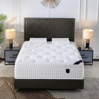 Matelas de lit à ressorts ensachés en mousse à mémoire de forme, anti-dérapant, enroulable sous vide, tailles Queen et King, pour hôpitaux et appartements, vente en gros à prix réduits