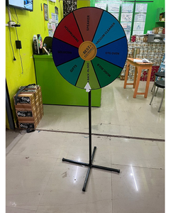<b>Plastic</b> Standing Spin <b>Wheel</b> With 2Ft <b>Wheel</b> And 4Ft Stand Portable For Games Events Promotions And Prize Giveaways Interactive - Product Image 3