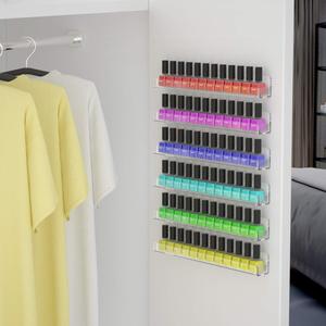 6 Gói Giá Đỡ Sơn Móng Tay Acrylic Trong Suốt-Kệ Gắn Trơn Với Đầu Không Có Thể Tháo Rời Hộp Đựng Sơn Móng Tay Trưng Bày - Product Image 6
