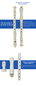 <span class=keywords><strong>Flauta</strong></span> Profesional de Plástico de 8 Orificios para Estudiantes de Instrumentos de Viento de Madera SD01 - Product Image 4