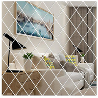 Autocollant mural en miroir acrylique en forme de triangle 3D |   DIY amovible à coller et à décoller pour la décoration d'hôtel/maison