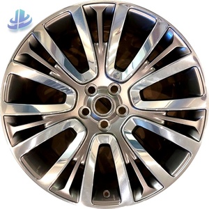 Pour Land Rover Range Rover <span class=keywords><strong>Velar</strong></span> 22x9.5J ET45 5x120 72.56CB Roue en alliage forgé poli <span class=keywords><strong>gris</strong></span> pistolet - Product Image 1