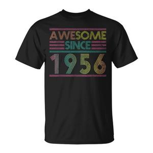 T-shirt génial depuis 1956, rétro, Vintage, cadeau d'anniversaire pour hommes et femmes, unisexe, taille adulte S M L XL XXL - Product Image 1