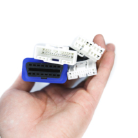 Cable Adaptador de Diagnóstico CAN ICarsoft E2 para Tesla, OBD2 OBDII J1962, Conector de Escáner EV