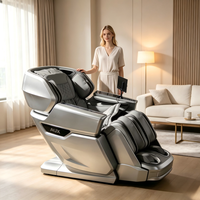 Système de fauteuil de massage moderne avec technologie IA/4D, design peu encombrant et zéro gravité, bien-être quotidien