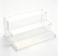 Présentoir à étages en acrylique – Étagère transparente pour flacons de parfum, figurines, cosmétiques – Vitrine de table