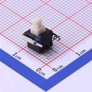 K8-5854P-L1 Push Button Switch Through hole Component (THT) Switch Self-Locking Square Plunger Through Hole 100mA - Product Image 1