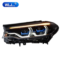 Phare avant WLJ pour BMW Série 5 G30 18-20, ensemble de phares LED, double couleur, clignotant séquentiel DRL