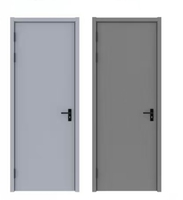 Conception moderne Portes principales en MDF pour chambre à coucher Salle de bain Porte en bois Panneau en PVC WPC Surface finie Dernières images de pièces intérieures