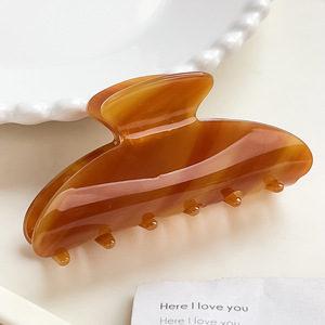 Lumiara Large Acrylic Hair Claw Clip-European American Style Shark Clip Flower Back <b>Head</b> Bun <b>Styling</b> High-end Minimalist Hair - Product Image 3