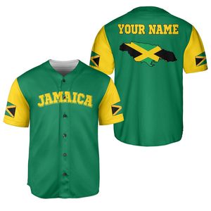 <span class=keywords><strong>Maillot</strong></span> de baseball jamaïcain imprimé de nom d'équipe personnalisé pour les hommes Oem vente en gros chemises d'uniforme de baseball de la Jamaïque de haute qualité pour les hommes - Product Image 4