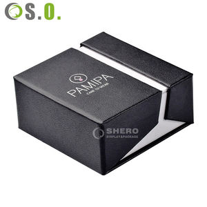 Fabricación de Cajas de Papel para Joyería Personalizadas, Caja de Papel con Doble Abertura Tipo Concha, Caja de Papel de Imitación de Cuero de Alta Gama con Diseño de Logotipo Personalizado - Product Image 4