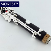 MORESKY Ebony Wood/Grenadilla Professional Clarinet A/La Nickel Silver Surface Customizable Copper-Nickel Soprano Brilliant