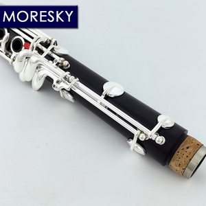 MORESKY Clarinette Professionnelle en Bois d'Ébène/Grenadille A/La, Surface en Nickel-Argent, Personnalisable, Soprano Brillante - Product Image 6