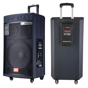 MBA subwoofer amplifier price speaker 100W wireless portable amplifier trolley speaker 12 audio system mobile speaker system