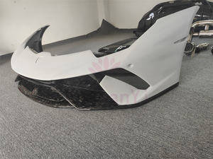 Vente directe usine – Base de couvercle de spoiler avant et arrière en fibre de carbone à motif forgé de style P pour kit carrosserie <span class=keywords><strong>Lamborghini</strong></span> LP610 - Product Image 3