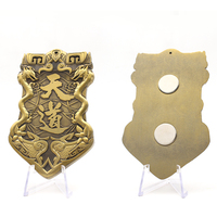 Médaille personnalisée sans minimum de commande, mignonne pour chiens, avec motifs variés, teintes, sur le thème de la sorcellerie, de la science, du café, de la métalurgie, et design personnalisable