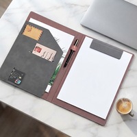 Porte-documents en cuir A4 personnalisé avec logo BOCE pour cadeaux d'affaires de bureau