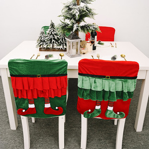 Nueva Funda de Silla Navideña 3D de Tela con Patas de Alce para Comedor, Cena Familiar, Decoración del Hogar, Venta al por Mayor de Fábrica, 55x45cm - Product Image 1