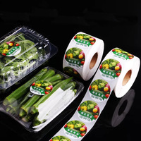 Autocollants pour fruits étanches, personnalisés, étiquettes adhésives amovibles pour divers fruits, fabrication d'usine en chine, pièces