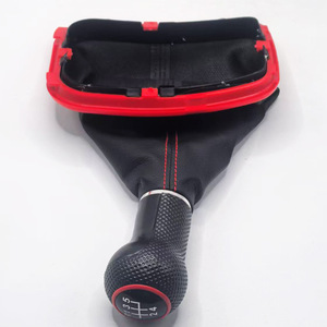 Car Gear <b>Knob</b> Leather 12mm Red And Blue For Volkswagen Golf Bora Jetta Mk4 Ergonomic <b>Shift</b> Lever - Product Image 3