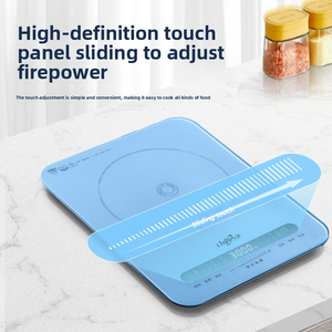 Baru 2025 Cooktop-40mm induksi elektrik Ultra tipis Slim bayi biru Portable Single Burner 110V kontrol sentuh untuk disertifikasi - Product Image 4