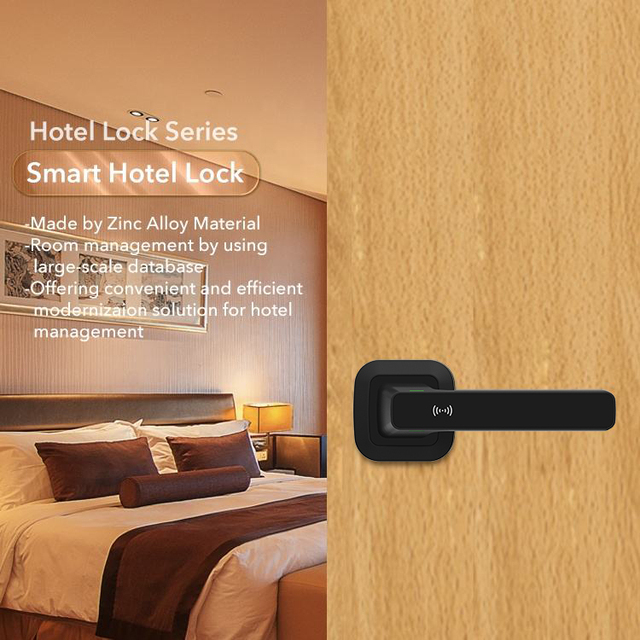 Latest Delicate Design Split Style Rfid Card Key Opening Smart Hotel Lock Factory