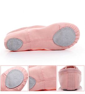 Oemtailor รองเท้าบัลเล่ต์ผ้าใบสำหรับผู้หญิงแบบพกพาทำด้วยมือ - Product Image 2