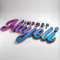 Lettres en relief 3D LED personnalisées pour enseignes de magasins et bâtiments d'entreprises - Publicité et décoration latérales avec transformateur