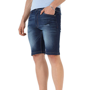 Shorts en jean pour hommes, couleur unie, coupe moderne, confortables, respirants, service OEM, shorts en jean décontractés pour l'été - Product Image 1