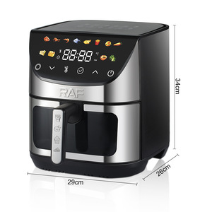 หม้อทอดไร้น้ำมันอัจฉริยะ RAF ขนาดใหญ่ 8 ลิตร หน้าจอสัมผัส ควบคุมง่าย พร้อมฟังก์ชั่นหลากหลาย - Product Image 6