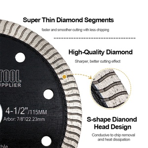 Lame de scie diamantée turbo en forme de S super fine <span class=keywords><strong>disque</strong></span> de coupe <span class=keywords><strong>meuleuse</strong></span> d'angle lame de coupe circulaire coupe-carreaux pour granit Mable - Product Image 4