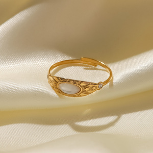 Stainless Steel Zircon <b>Open</b> <b>Ring</b> Star Design Geometric Shape Unisex Jewelry Gift - Product Image 4