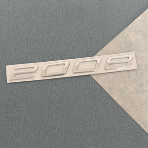 Nouveau 2025 <span class=keywords><strong>Peugeot</strong></span> 208 <span class=keywords><strong>308</strong></span> 508 3008 2008 5008 Autocollant 3D de luxe en plastique ABS pour coffre de voiture, emblème et accessoires - Product Image 5