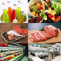 Congélateur vertical commercial grande capacité pour restaurant, 2/6 portes, pour aliments et viandes