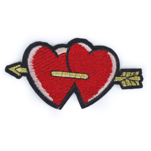 Tùy chỉnh của riêng bạn DIY thêu các bản vá lỗi vải thêu phù hiệu tim/Hoa/vòng hình dạng các bản vá lỗi - Product Image 1