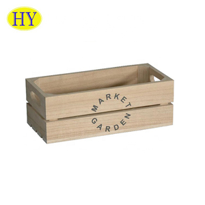 Custom wholesale unfinished cheap small mini wooden crate box