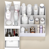 Meilleure vente grand organisateur de maquillage de bureau écologique multicouche boîte de rangement en polypropylène 3-6L capacité pour s'habiller