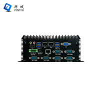 PC industriel embarqué Intel 5020U 4310U 3865U 6300U 2 DDR4 Win10/Linux/Ubuntu MSATA VGA HD 2 LAN GPIO 6 RS232 485 DB9 COM