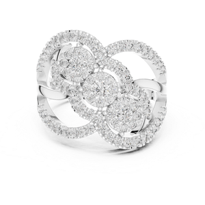Bague en argent avec diamant, bijou élégant et brillant pour femme, idéal pour un mariage, une fiançailles, un anniversaire ou un usage quotidien - Product Image 4