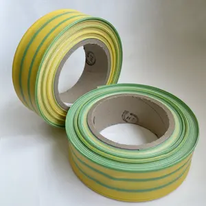 35mm 녹색 노란색 이중 색상 유연한 절연 수축 비율 2:1 열 수축 튜브 튜브 슬리브