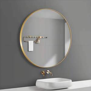 Modern Rectangular Smart LED Bathroom Mirror Touch <b>Switch</b> Stainless Frame Chrome Finish IP44 Waterproof Adjustable <b>Lighting</b> - Product Image 5