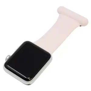 Apple Watch用の新しい品質のラバーナースウォッチバンドシリコンウォッチバンドフォブストラップ