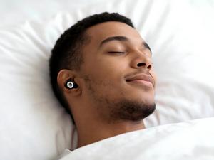 Bouchons d'oreilles réutilisables en silicone violet, type flange, à enfiler, pour le sommeil, réduction du bruit, atténuation de la sensibilité, protection contre le ronflement et les voyages - Product Image 6