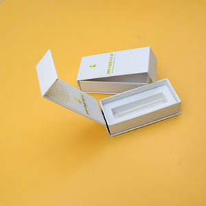 クリエイティブ1ml 5mlガラスシリンジルアーロック磁気ボックスルアースリップ蒸留マグネットギフトペーパーボックス発泡エンボス印刷 - Product Image 1