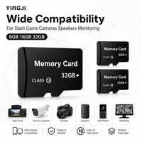 Tarjeta TF C10 de Alta Velocidad 8GB/16GB/32GB, Tarjeta de Expansión de Almacenamiento Portátil Estable, Compatible con Teléfonos Celulares, Tabletas y Reproductores MP3
