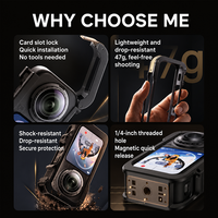 Cage de protection en plastique PC haute résistance pour caméra Insta360 X6, support à trois griffes, accessoires pour caméra d'action extérieure