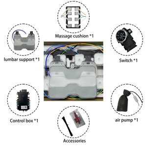 Masajeador de Asiento de Coche Inteligente con 12 Puntos de Presión, Bolsa de Aire Integrada, Soporte Lumbar Neumático de 4 Vías para Toyota Land Cruiser Universal - Product Image 4